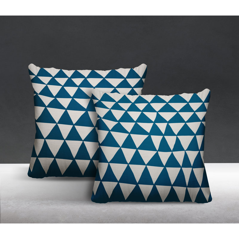  Coussin intérieur / extérieur, L 19 po x H 19 po, Turquoise