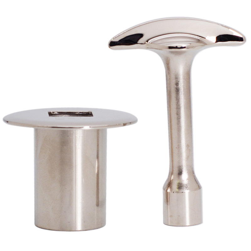 Ensemble de garniture de clapet à cloche pour foyer 3/4 po NPSM, Chrome poli
