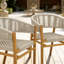 Ensemble de chaises d'extérieur en rotin tissé-101274141