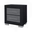 Table de chevet noire et grise-429805467