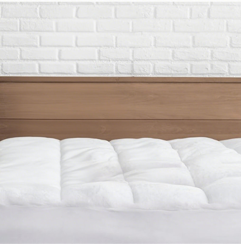 Matelas blanc en coton rembourré de 450 g / m², 60 po x 70 po, Grand lit