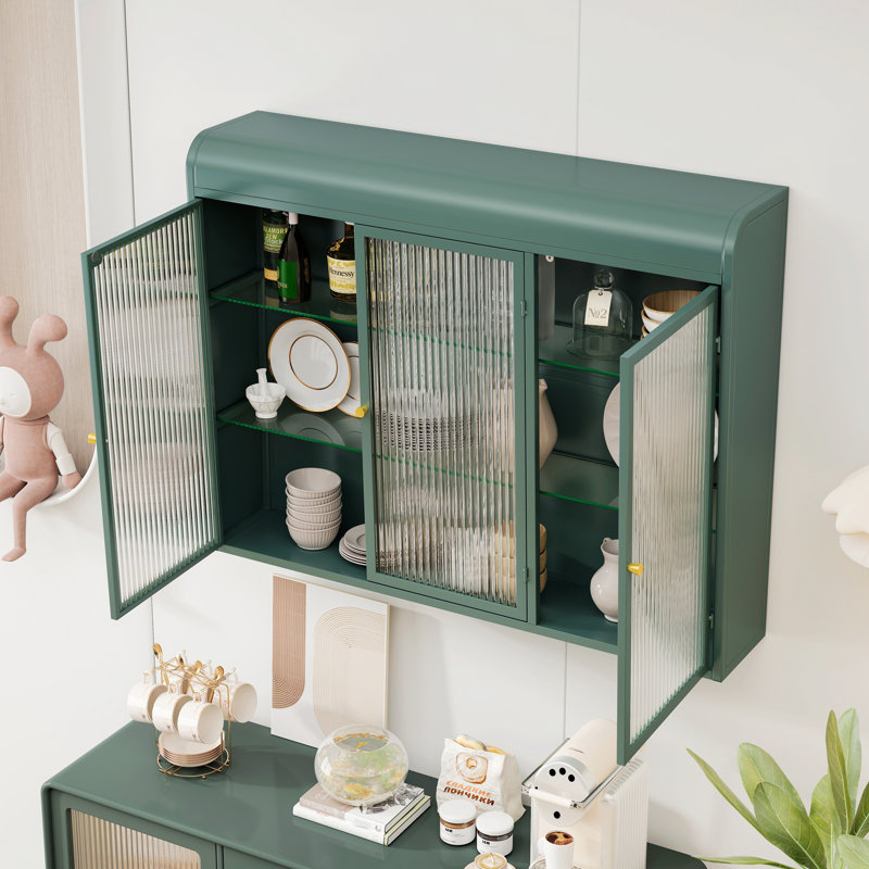 Buffet de cuisine, buffet, armoire de cuisine murale, Vert foncé