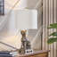 Lampe de table léopard 23 "en résine avec abat-jour-377724063-377724066