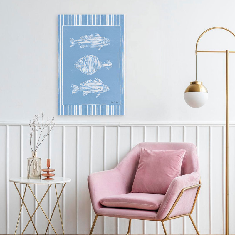 Beachy and Nautical Cape Cod Fish I, H 24 po x l 16 po