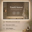 Miroir de salle de bain 32 po x 24 po avec cadre noir rétroéclairé et rétro-éclairé