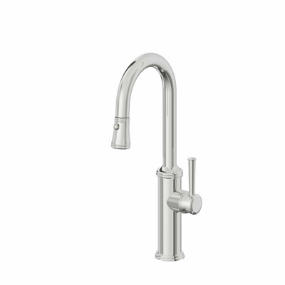 Davoli Pull-Down Prep/Bar Faucet with Button Sprayer