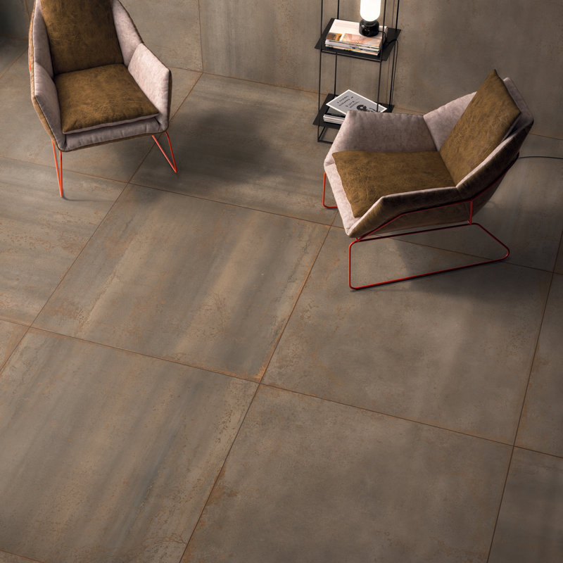 23.47 in. x 47.01 in. Porcelain Tile, Brass
