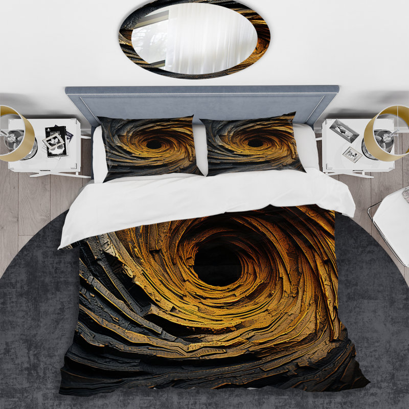 Ensemble de housse de couette jaune et noir, Housse de couette pour très grand lit