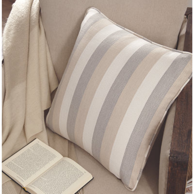 Conlon Striped Outdoor Reversible Throw Pillow