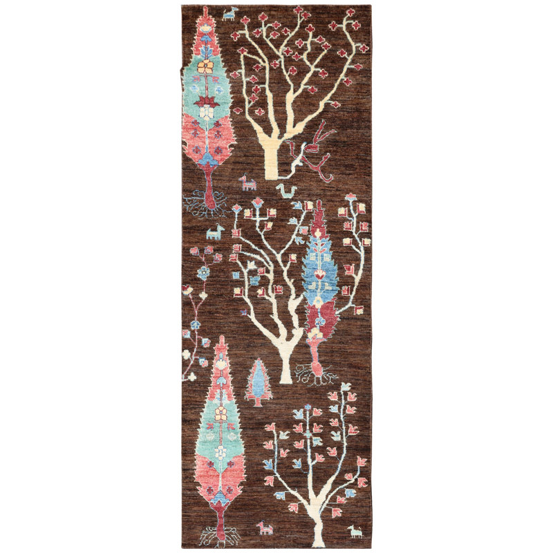 Tapis de couloir unique 2 pi 11 po x 8 pi Mazar