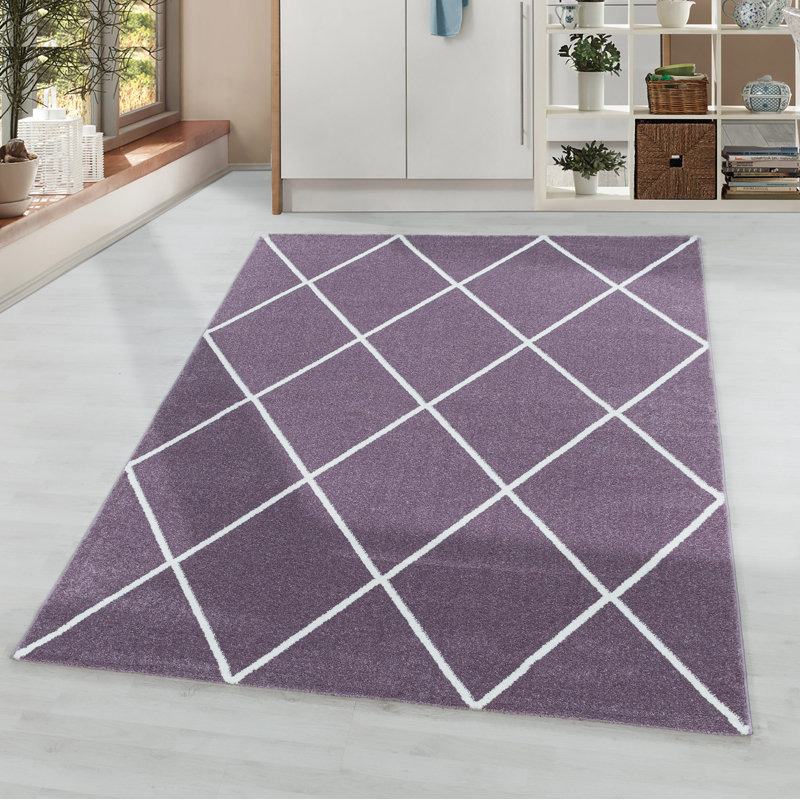 Eustache Solid Colour Flatweave Area Rug, Rectangle 160 x 230cm