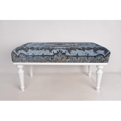 Cotton Upholstered Bench