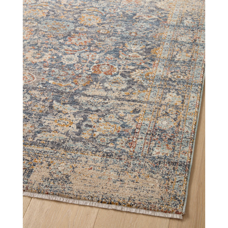 Angela Rose x Loloi Blake Navy / Multi Area Rug, Rectangle 9' x 13'