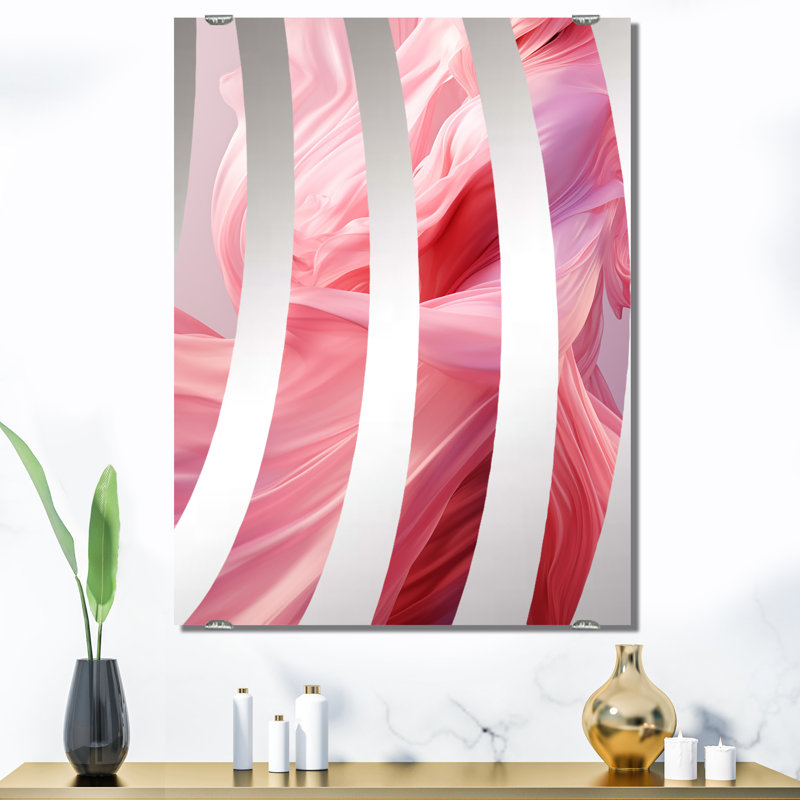 Christophe - Miroir mural à collage abstrait, décor MIR131749, 40 po x 30 po