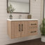 Meuble-lavabo mural droit 36 po avec lavabo en acrylique renforcé Victoria-97880882