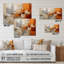 Gris, jaune, orange, impressions - Collages abstraits, acrylique, décoration murale-101523740