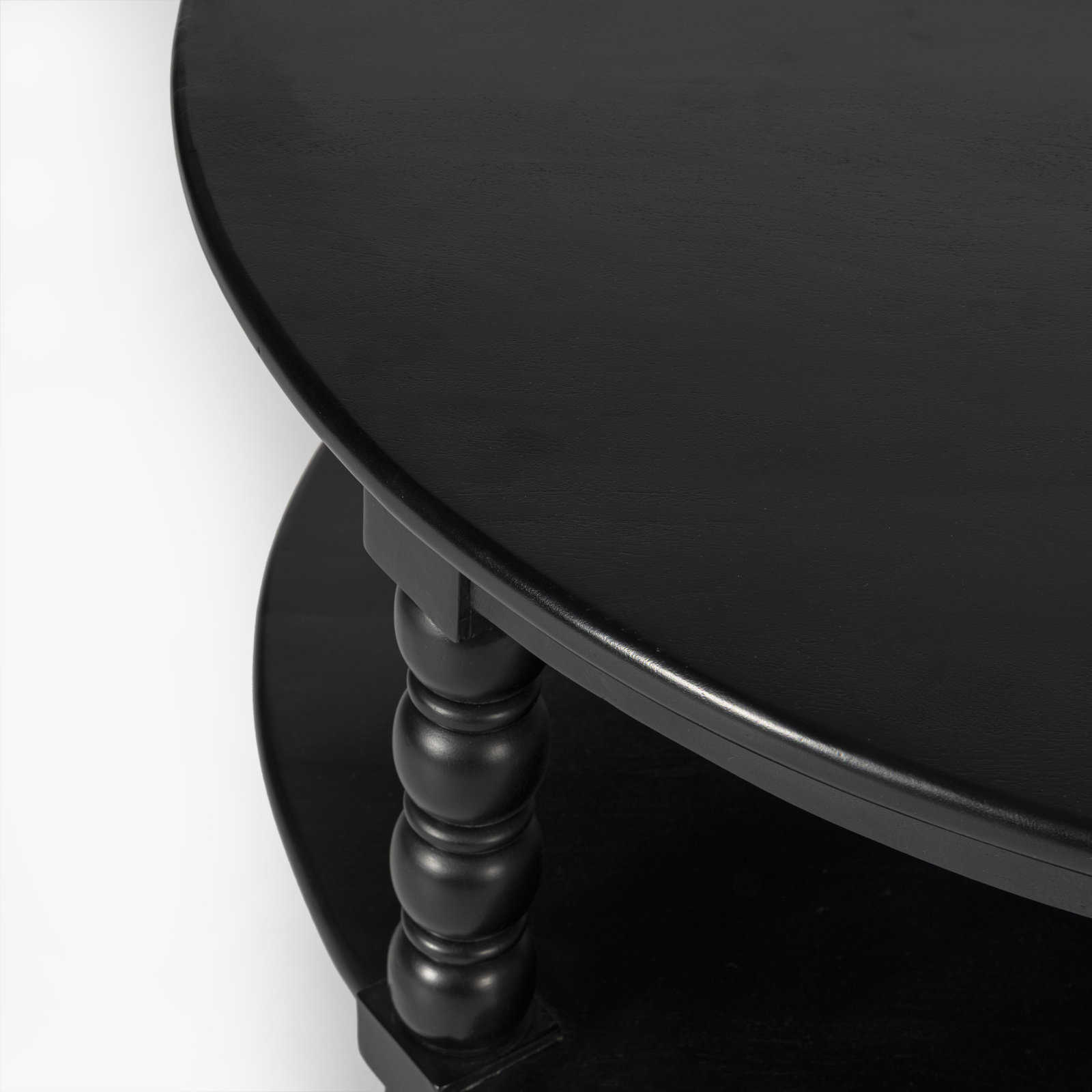 Isabel Acacia Coffee Table, Black