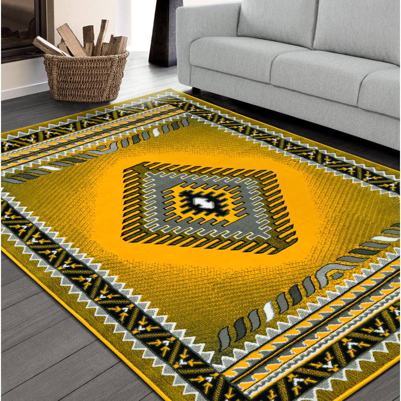 Tapis HR Southwestern Navajo Native American Modern, Rectangle 5 pi x 7 pi