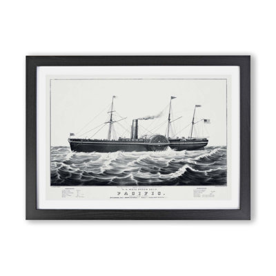U.S. Mail Steam Ship - Framed Print