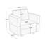 Fauteuil de rangement en simili cuir Colusa-1301448449