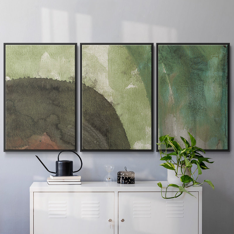 Serene Green I 3 pièces, H 40 po x l 78 po x P 2 po, Noir