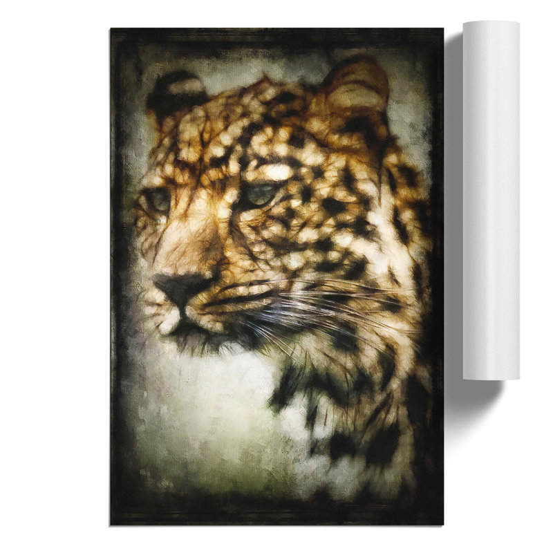 Cheetah Painting - Frameless Print, 59cm H x 42cm W x 0.1cm D