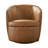 Azurdee Top Grain 100% Genuine Italian Leather Swivel Barrel Chair-788755636
