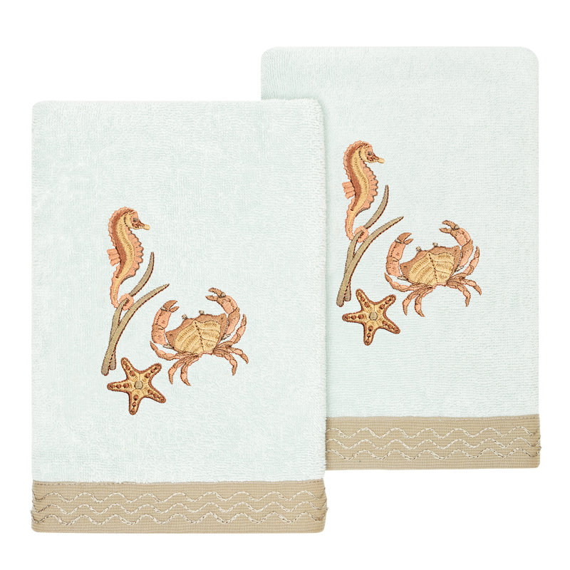  Turkish Cotton Hand Towel, Aqua