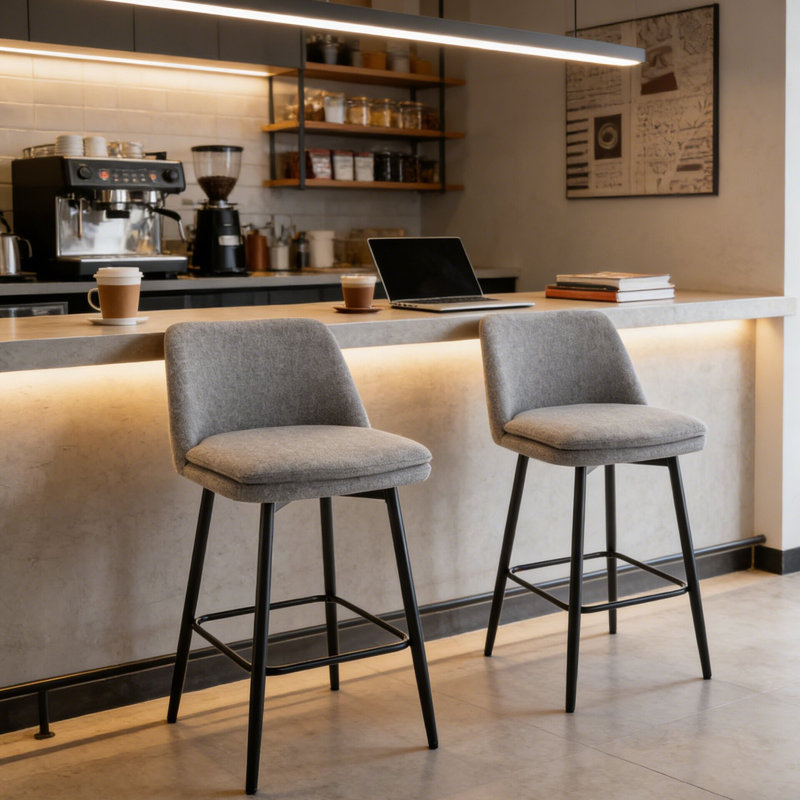 Aspendale Swivel Upholstered Counter Stool