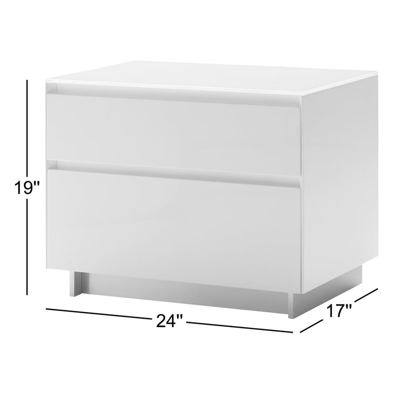 Venova 24'' W Nightstand, White