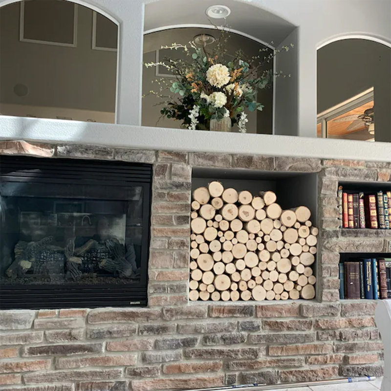 Wilson Birch Fill a Space Logs Wall Décor