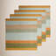 Vine Stripe Linen Striped Square Napkin