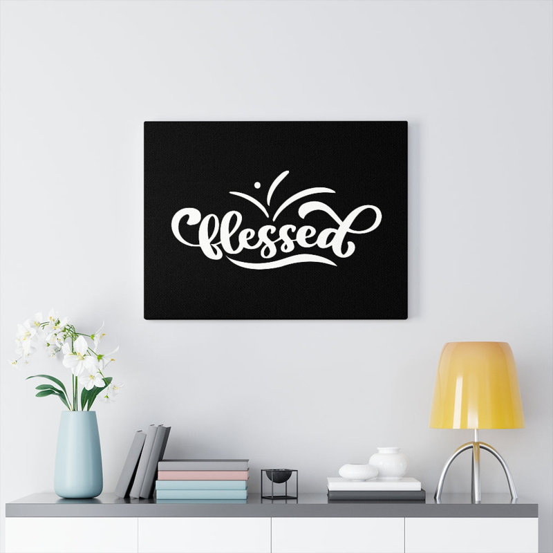 Blessed Splash Dot - Wrapped Canvas Print, 30cm H x 41cm W