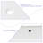 19.5 "x14"Ceramic Rectangular Undercounter Mount Bathroom Sink with Overflow Hole