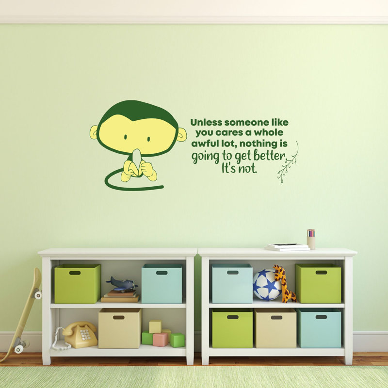 Adhésif décoratif en vinyle get better Monkey, H 12 po x l 20 po