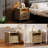 24" H Mid Century Night Stand with Charging Station, 2 - Drawer Storage Fluted Cute Bedside Table with Open Shelf, Curved Profile End Table for Bedroom, Living Room, Sofa and Office - 1 Pcs-909365643