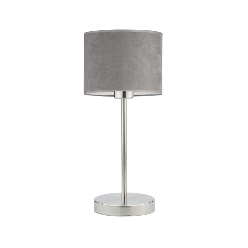 Letina Metal Desk Lamp, Grey, Brushed Steel