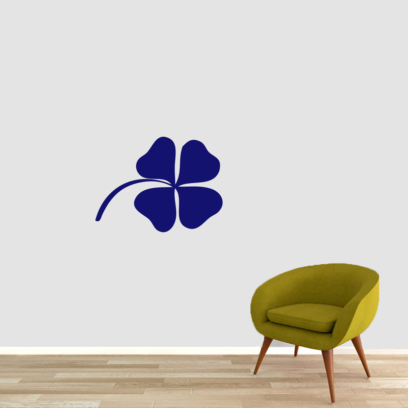 Mccloud Plants & Flowers Wall Decal, Navy Blue