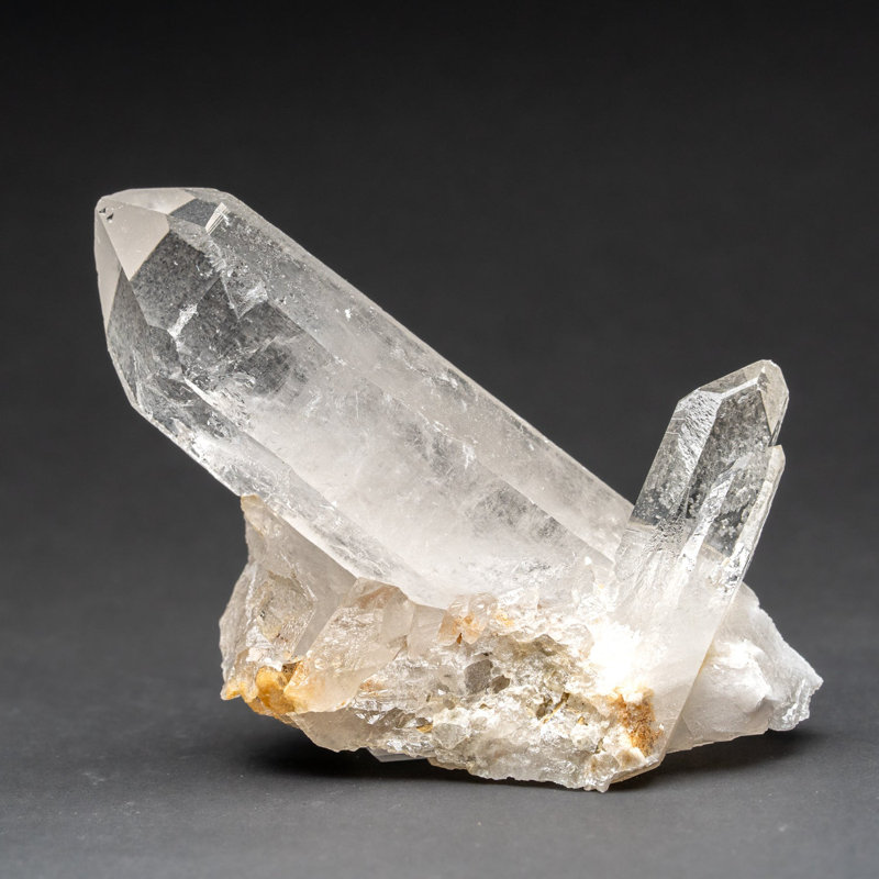 Véritable grappe de cristal de quartz transparent du Brésil (331,2 grammes)