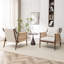 Chaise d'appoint rembourrée en bois massif Cofield-1413915893