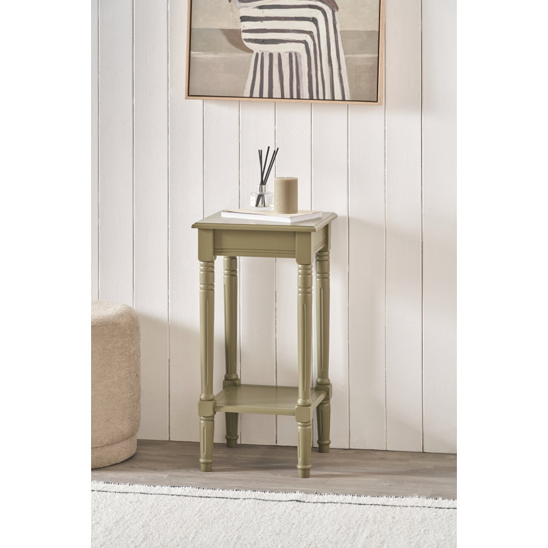 Callum End Table, Olive Green