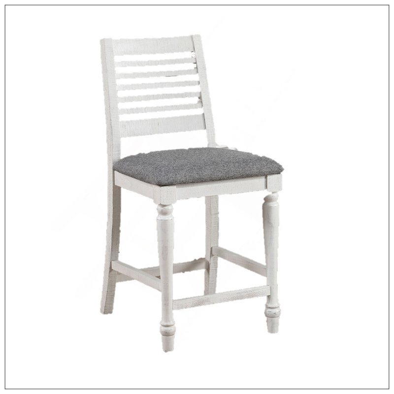 Ensemble de chaises de salle à manger à hauteur de comptoir 2 pièces Majestic Rustic
