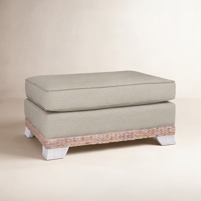 Fairwind 32" Rectangle Standard Ottoman, Beige Performance Fabric; 0851-73