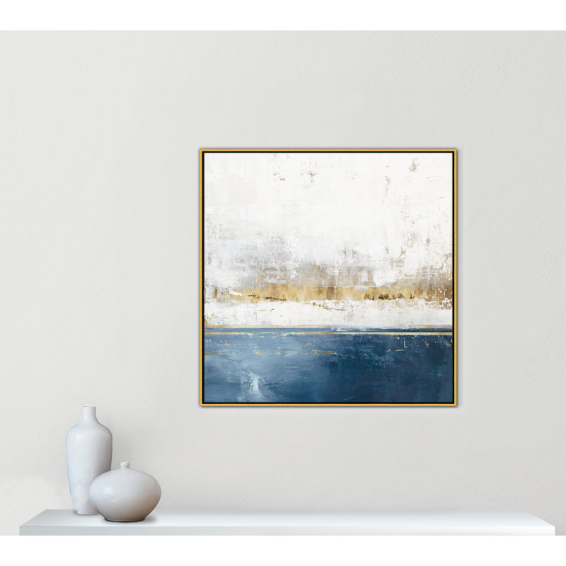Impression Golden Horizon II par Casa Fine Arts, Or, H 41,5 po x l 41,5 po