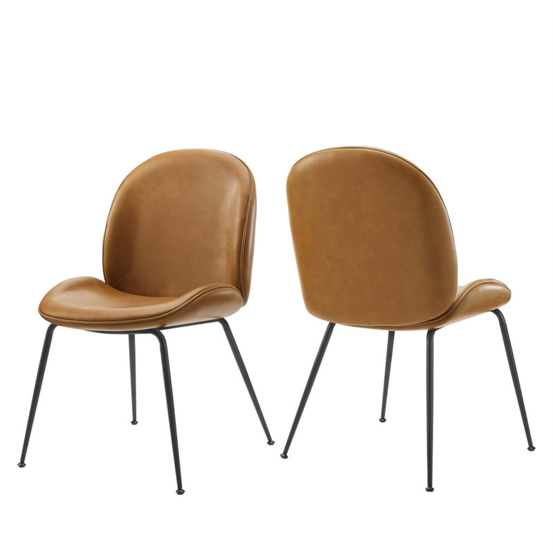Scoop 17.5'' H Velvet Upholstered Side Chair