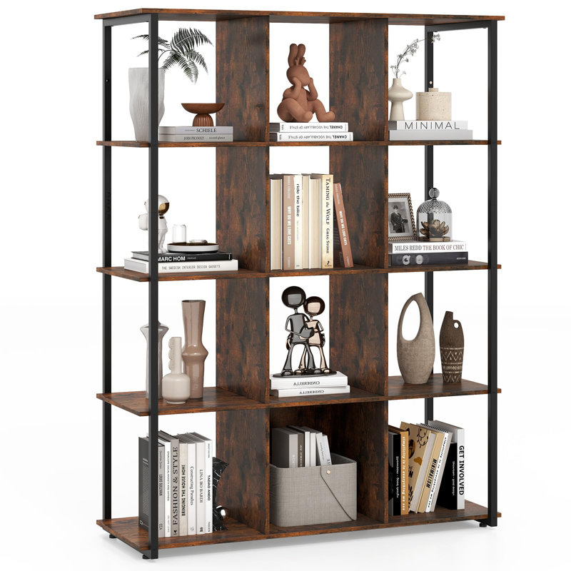144cm H x 107cm W Metal Bookcase