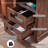 Rimmer 18"W Farmhouse 2-Drawer Wood End Table, Small Side Table With Charging Station-2072846006