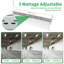 120-277v qualité commerciale 4pi Cecilia Light, 0-10v gradateur 300/225 / 160w sélectionnable watts et CCT 5000/4000 / 3500k, paquet de 2