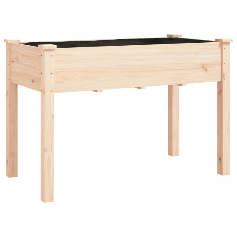 Tarri Wood Planter Box, Oak, 80cm H x 118cm W x 59cm D
