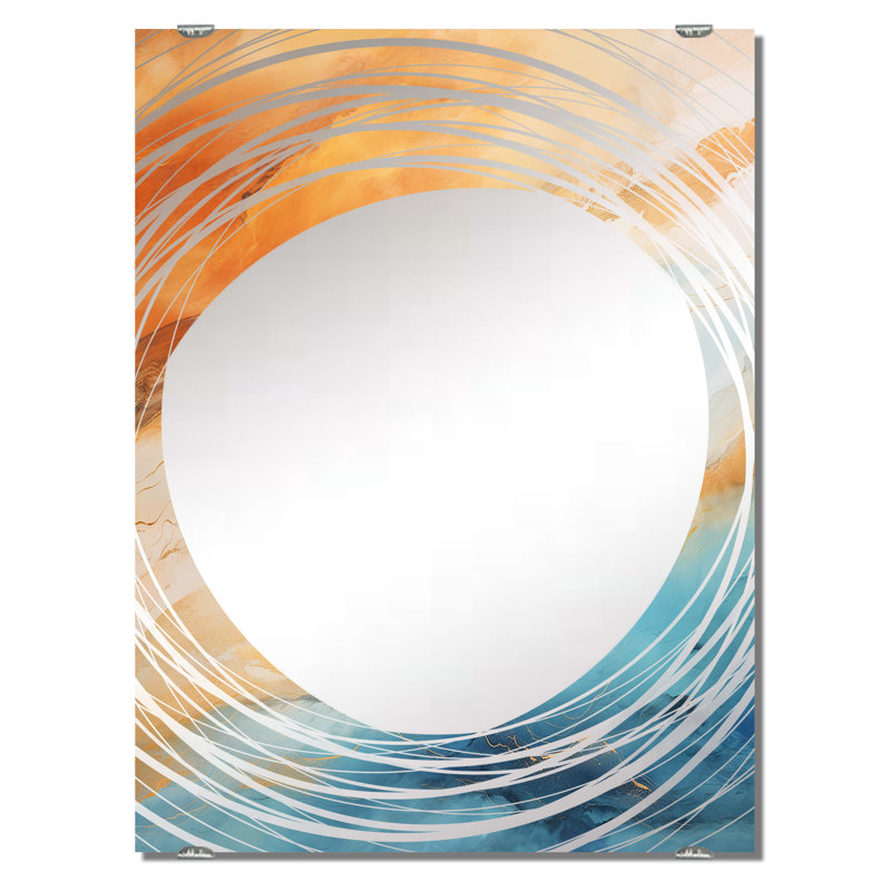 Miroir mural Flatley - Tachisme MIR136200, 32 po x 24 po